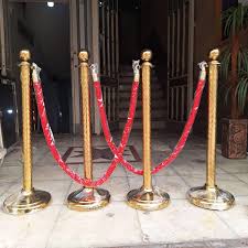 پایه راهبنده تشریفاتی استیل طلایی